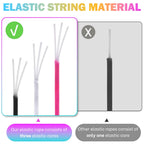 8pcs Elastic String Bracelet Making Kit, Stretchy Bracelet String (786 ft Total), 6 Rolls 1mm Stretch Cord with Scissors & 0.6mm Needle Threader for Beading and Jewelry Making.