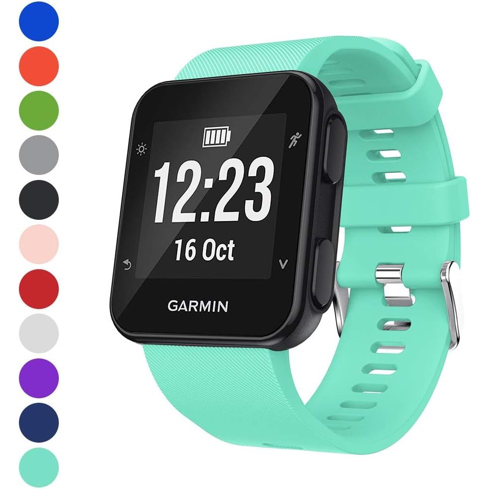 Buy now Watbro Band Compatible with Garmin Forerunner 35, Soft Silicone Watch Band Replacement Strap, for Garmin Forerunner 35 Smart Watch, Fit 5.11-9.05 Inch (130mm-230mm) Wrist at indiglob india