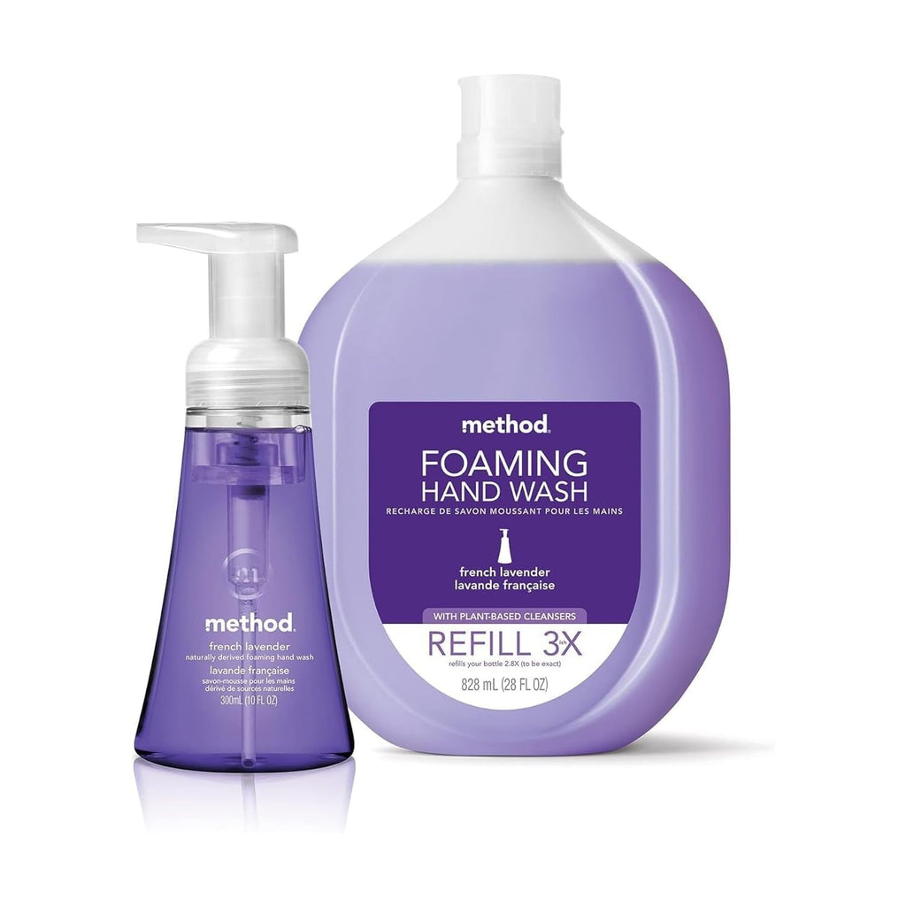 Method Foaming Hand Soap, Green Tea + Aloe, 10 Ounce (Pack of 3)