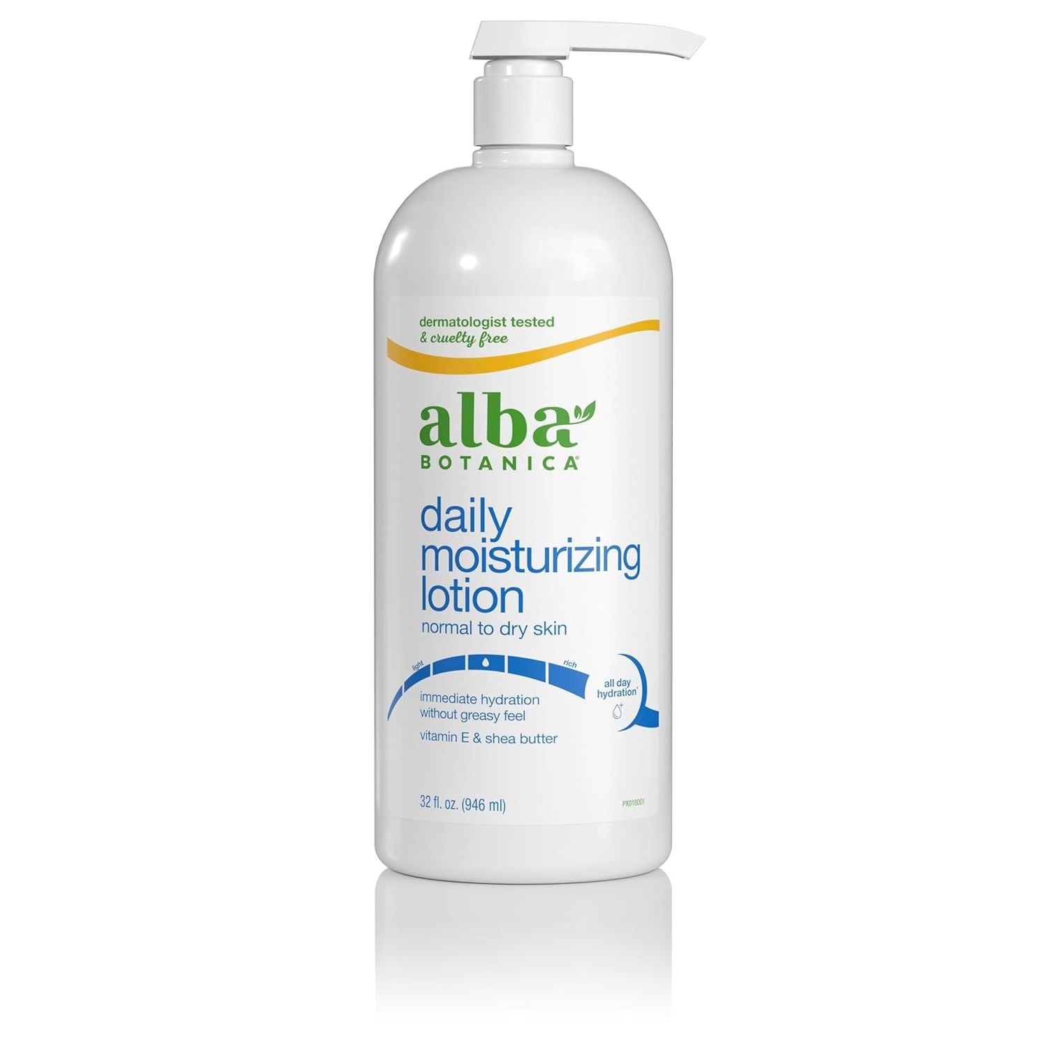 Buy now Alba Botanica Daily Moisturizing Lotion, Sensitive Skin, Fragrance Free, 32 Oz (Packaging May Vary) 32 Ounce (Pack of 1) Original (Normal to Dry Skin) at indiglob india