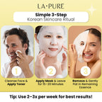 Buy now LA PURE Snail Mucin Mask – 10ct Korean Sheet Mask Pack for Signs of Aging, Aid Skin Repair & Hydration – Pure Snail Mask for Face with Collagen & Hyaluronic Acid – Cruelty-Free Hydrating Sheet Mask at indiglob india