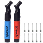 Buy now SPORTBIT Ball Pump for Sports Balls - Push & Pull Inflating System - Hand Pump for All Exercise Balls - Volleyball Pump, Basketball Inflator, Football & Soccer Ball Air Pump - Goes with 5 Needles Set at indiglob india