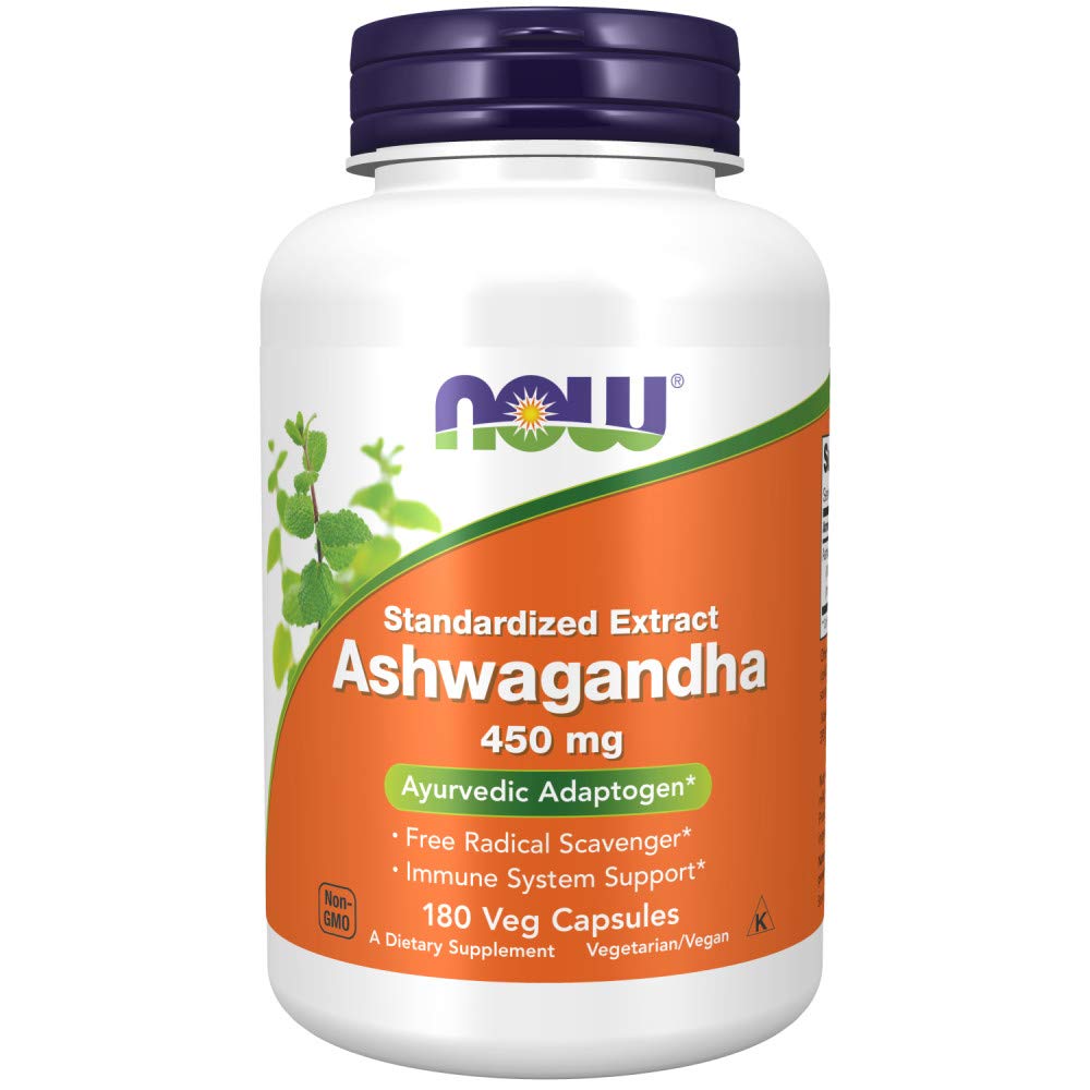 Buy now NOW Foods Ashwagandha Extract 450 mg 180 Capsule at indiglob india