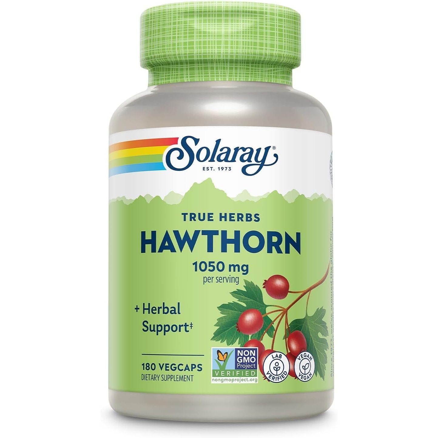 Buy now SOLARAY Hawthorn Berry Capsules 1050 mg - Soothing Herbal Support - Hawthorne Berry Supplement for Overall Wellness Support - Whole Berry, Vegan, Non-GMO, 60 Day Guarantee, 90 Servings, 180 VegCaps 180 Count (Pack of 1) at indiglob india