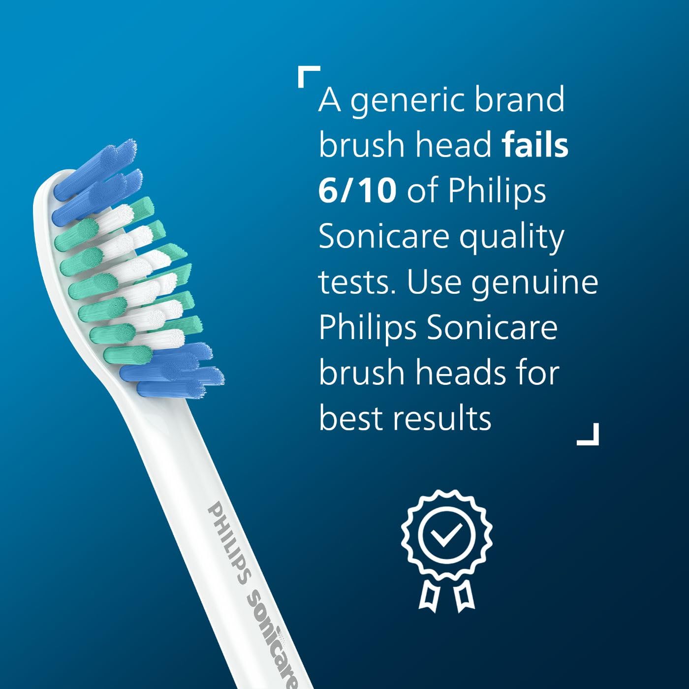 Buy now Philips Sonicare Genuine Simply Clean Replacement Toothbrush Heads, 2 Brush Heads, White, HX6012/04 at indiglob india