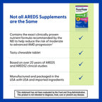 PreserVision AREDS 2 Chewable Eye Vitamins, Mixed Berry, 60 Tablets | AREDS 2 formula, lutein & zeaxanthin, vitamin C, E, zinc, copper, macular support* Vitamins, #1 eye doctor recommended brand1