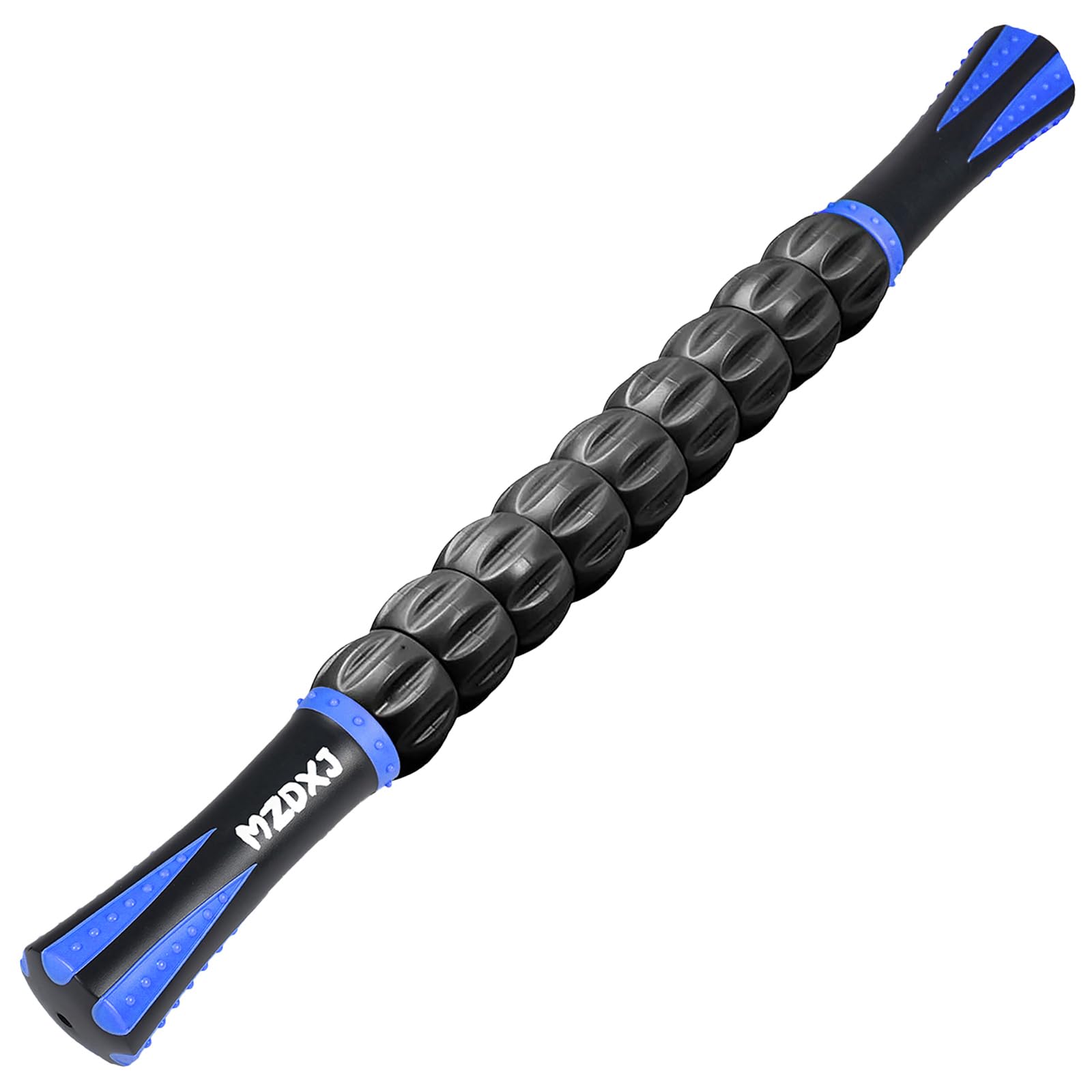 Buy now Muscle Roller Massage Roller Stick- Deep Tissue Fascia Blaster for Myofascial Pain Relief, Lymphatic Drainage & Body Sculpting, Handheld Physical Therapy & Recovery Tool (Black White-24 inch) at indiglob india