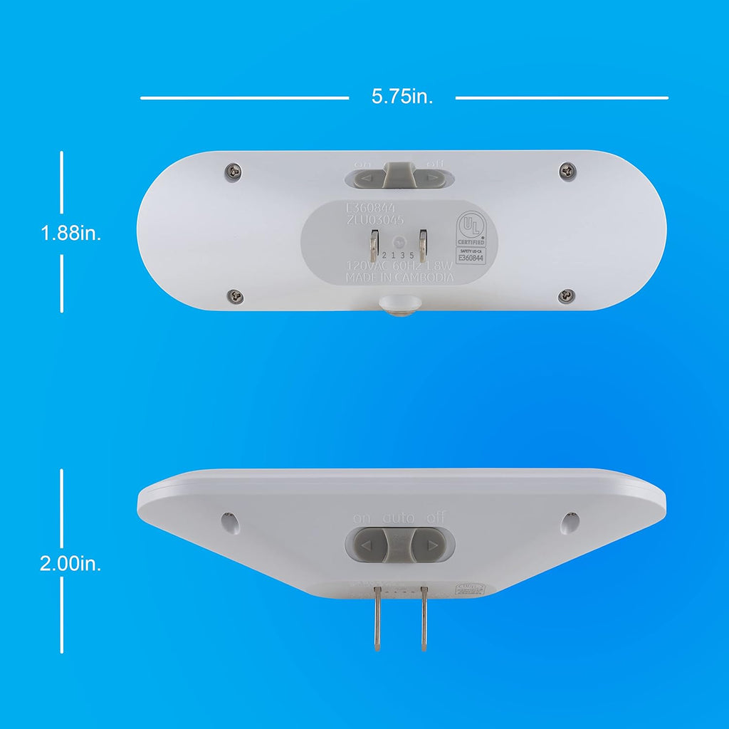 Buy now GE Ultrabrite LED Light Bar Night Lights Plug Into Wall Room Decor Ambient Lighting Dusk to Dawn Sensor Bright Nightlight, White, 100 Lumens, 2 Pack at indiglob india