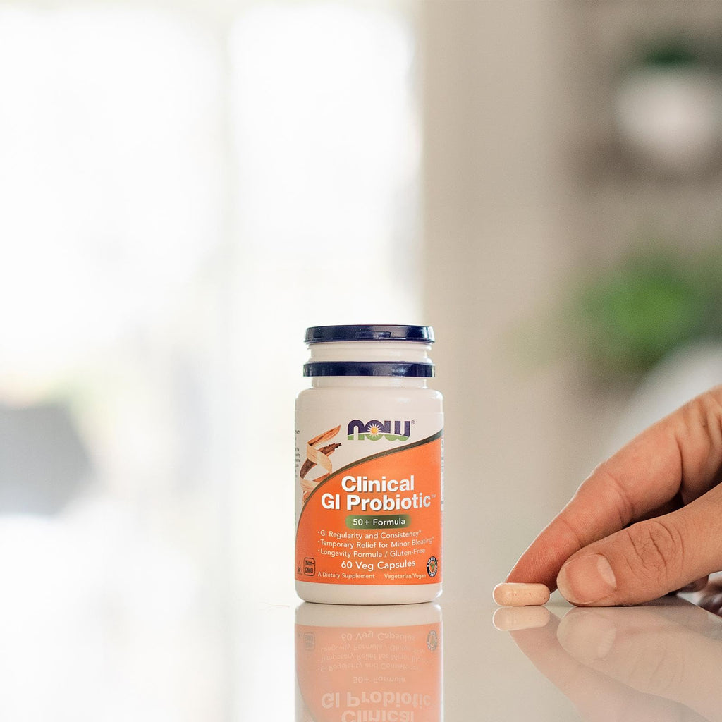 Buy now NOW Foods Supplements, Clinical GI ProbioticÆ’?â€º, 50+ Formula, Strain Verified, 60 Veg Capsules at indiglob india