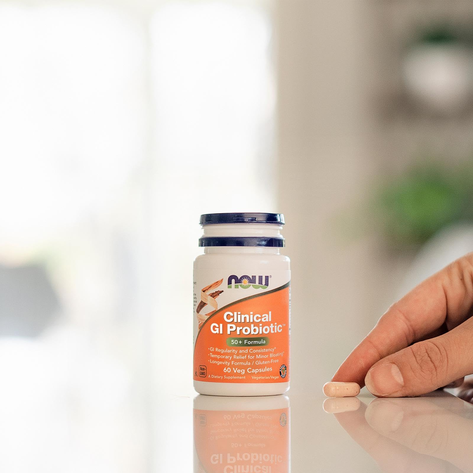 Buy now NOW Foods Supplements, Clinical GI ProbioticÆ’?â€º, 50+ Formula, Strain Verified, 60 Veg Capsules at indiglob india