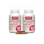 Jarrow Formulas Red Yeast Rice 1200 mg & CoQ10 100 mg Per Serving - 120 Veggie Caps, 60 Servings - Herbal Heart Health Dietary Supplement - Supports Cellular Health - Vegan (Pack of 2)