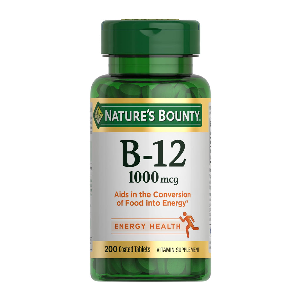 Buy now Vitamin B12 by Nature's Bounty, Vitamin Supplement, Supports Energy Metabolism and Nervous System Health, 1000mcg, 100 Tablets 200 Count (Pack of 1) at indiglob india