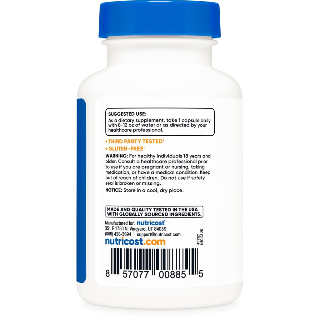 Nutricost Vitamin B1 (Thiamine) 100mg, 120 Capsules, Gluten Free | GMO-Free