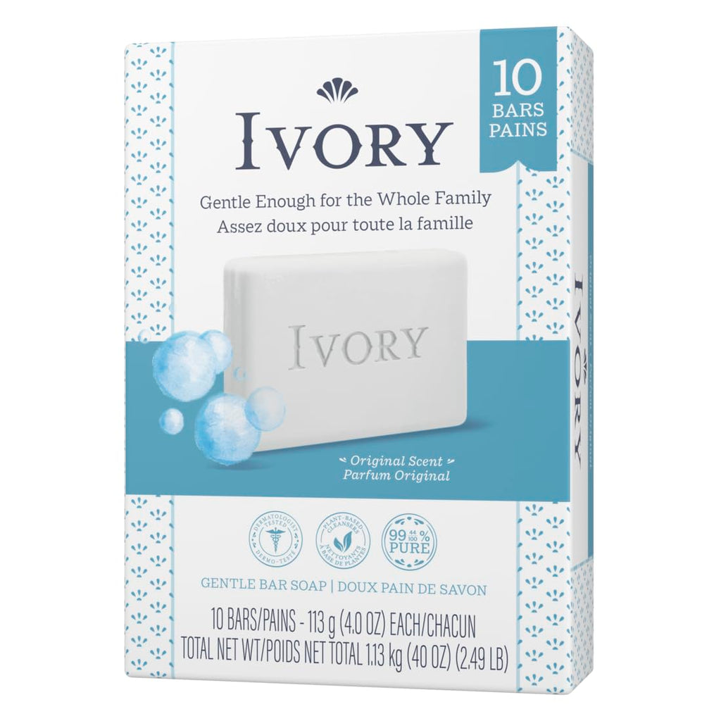 Buy now Ivory Clean Original Bar Soap, 4 Ounce, 10 Count (Pack of 2) Total 20 Bars at indiglob india