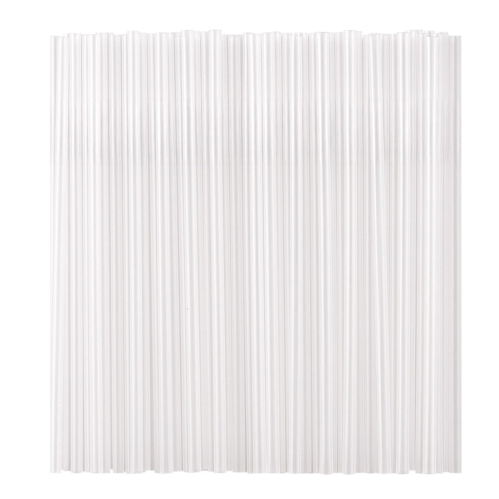 Individually Wrapped 100 Pcs Clear Plastic Straws, Disposable Drinking Straws, 8.26" Long and 0.23'' Diameter, BPA-Free
