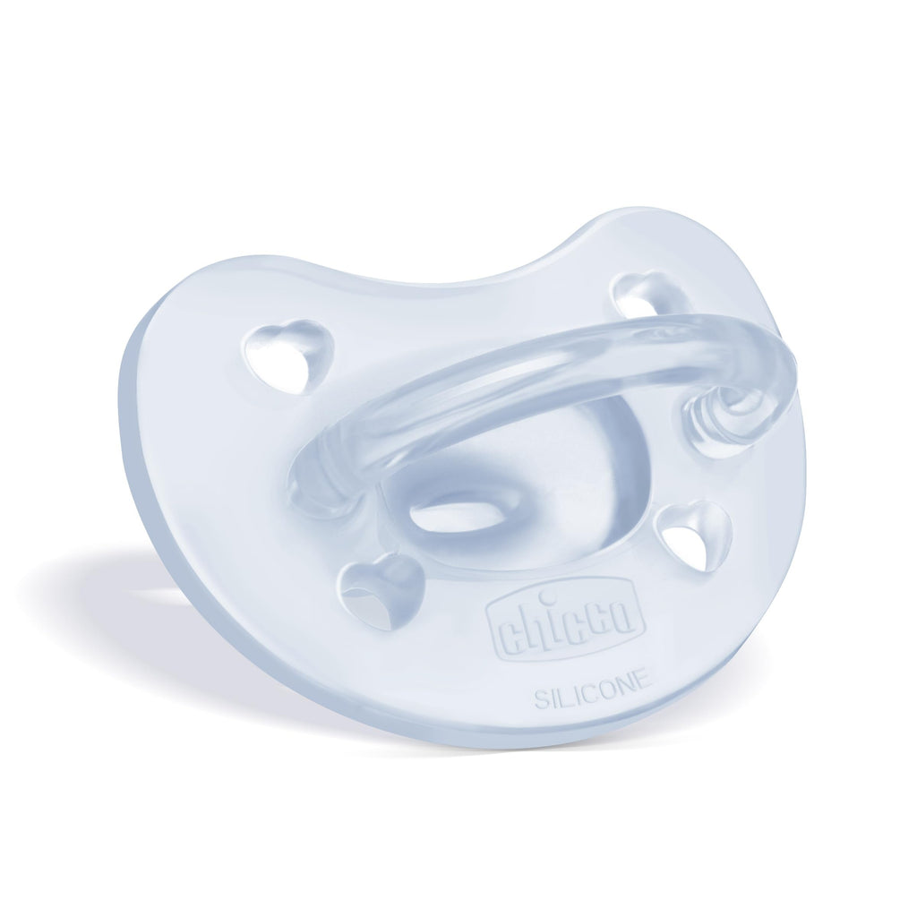 Buy now Chicco PhysioForma Silicone Orthodontic Pacifier, 0-6m | 100% Soft Silicone | Supports Breathing & Oral Development | Satin-Textured Nipple | Includes Sterilizing Case | BPA Free | Blue/Green, 2pk at indiglob india