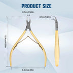 5 Packs Cuticle TrimmerKit, 7mm Jaw Cuticle Nippers