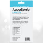 AquaSonic Genuine Proflex Replacement Brush Heads | ADA Accepted | for Whiter Teeth & Gum Care | Compatible with Duo Series PRO and Others (8 Pack Black & White)