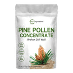 Pure Pine Pollen Powder, 6 Ounce, Wild Harvest an Broken Cell Wall, Supports Immune System Health, Boosts Energy, Antioxidant & Androgenic, No GMOs, Vegan Friendly