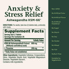 Nature's Bounty Stress Relief Ashwagandha KSM 66 Tablets, 50 Count