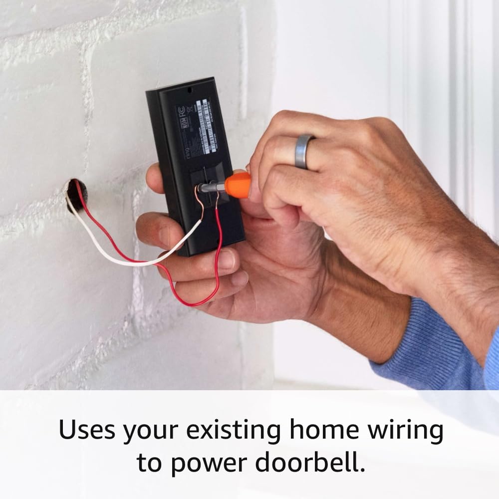 Buy now Ring Video Doorbell Wired (newest model), Use Two-Way Talk, advanced motion detection, HD camera and real-time alerts to monitor your front door (wiring required) at indiglob india