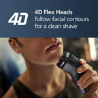 Buy now Philips Norelco Shaver 2400 Series, Wet and Dry Electric Shaver, Pop-up Trimmer, P-Cap, Deep Black, Model X3001/90 at indiglob india