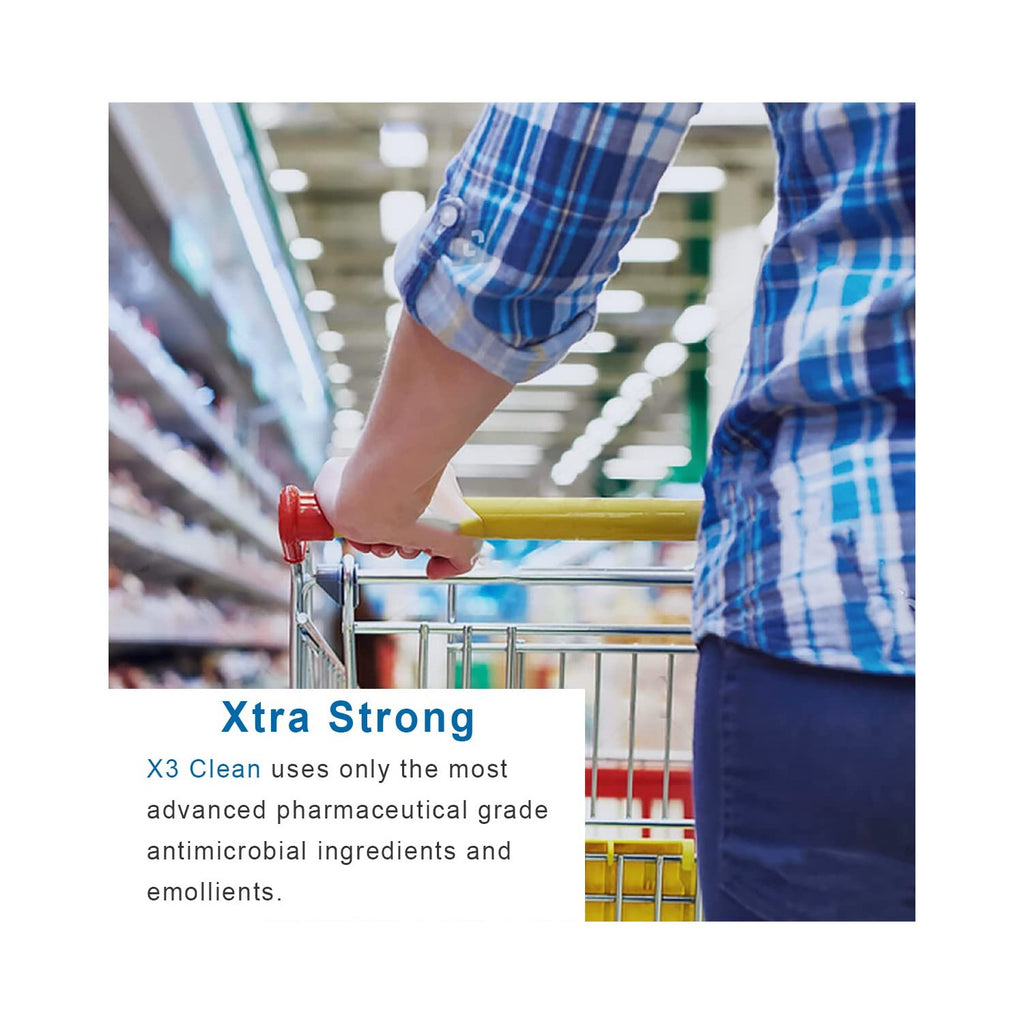 X3 Clean Foaming Hand Sanitizer, Alcohol Free and Fragrance Free, Kills 99.9% Germs, Moisturizing Formula, Travel Size 2.5 oz (3 Pack)