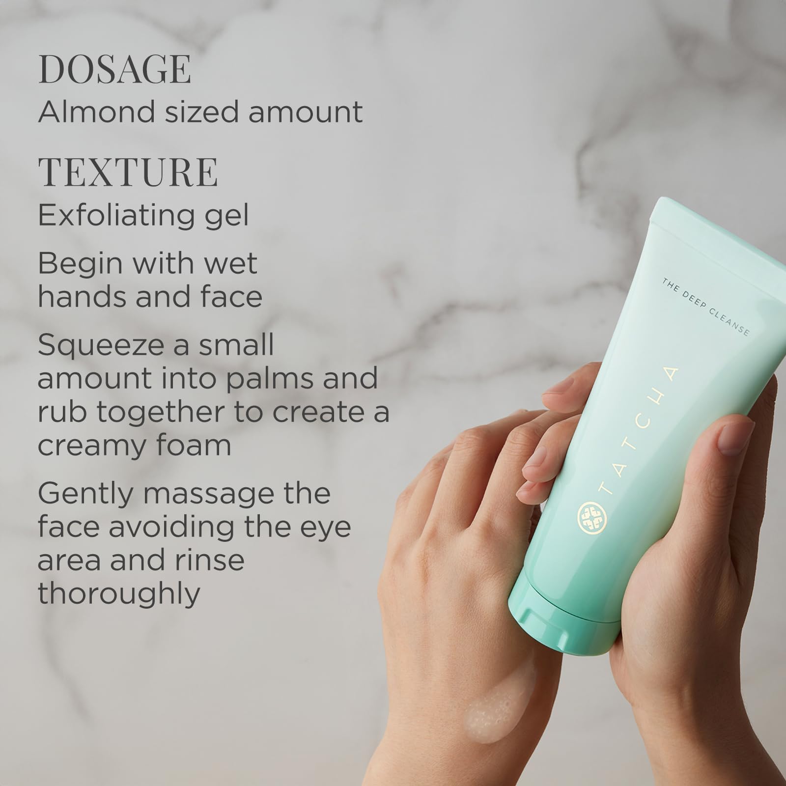 Buy now TATCHA The Deep Cleanse | Deep, Gentle Exfoliating Cleanser, Lifts Dirt, Minimizes Excess Oil & Unclogs & Tightens Pores at indiglob india