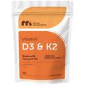 Micro Ingredients Vitamin D3 2,000 IU + K2 MK-7 50 mcg, 300 Softgels | Made with Coconut Oil | 2-in-1 Formula | Easy to Swallow, Non-GMO