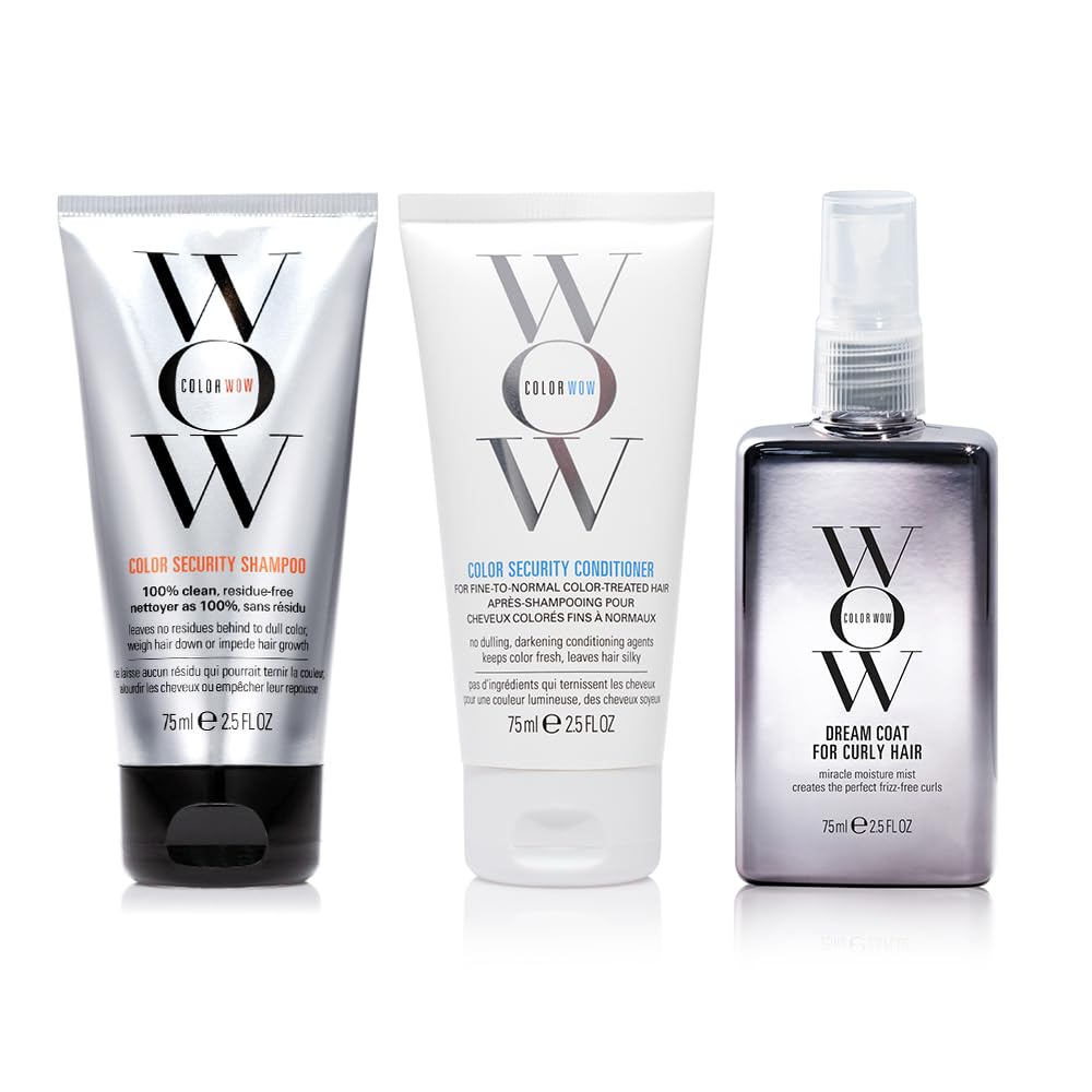 COLOR WOW Dream Coat for Curly Hair – Anti-Frizz Curl and Wave Spray | Anti-frizz spray, for wavy and curly hair, smooths, defines, lightweight, build-up free. Style with or without heat.