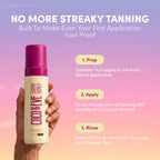 Coco & Eve Sunny Honey Bronzing Self Tanner Mousse - Dark, 6.7 fl oz | Sunless Self Tan for Body & Face, Bali Bronzing Tanning Foam, Natural Looking Glow for Women & Men, Bronzes Skin, Streak Free