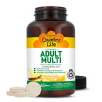 Country Life Adult Chewable Multivitamin, Pineapple Orange, 60 Wafers
