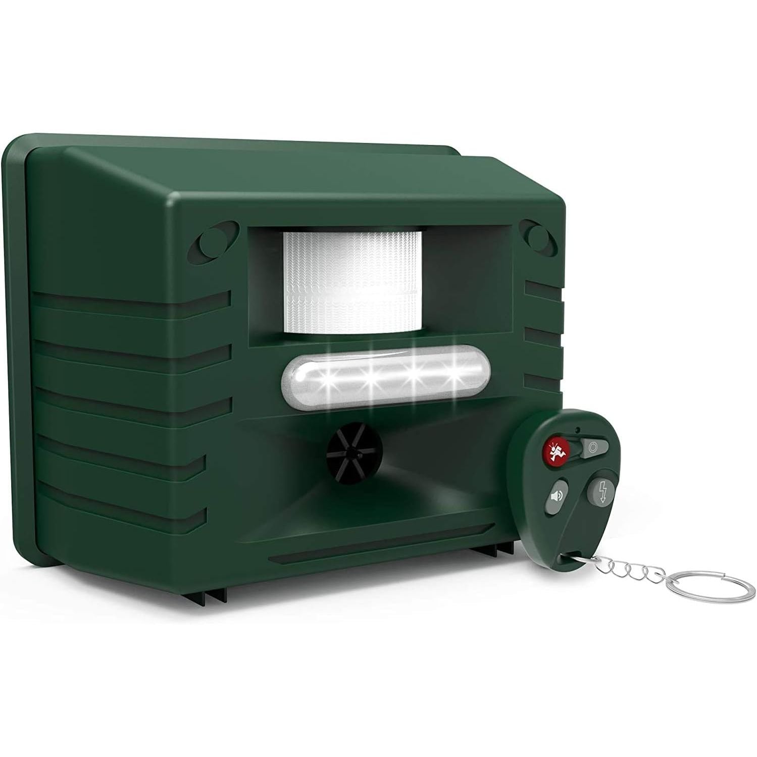 Buy now ASPECTEK Yard Sentinel Outdoor Ultrasonic Animal Repeller with Motion Sensor, Adjustable Volume, Waterproof, Extension Cord, Powerful Repel for Squirrel, Raccoon, Skunk, Rabbit, Fox, Deer, Etc 1 animal repellent with remote at indiglob india