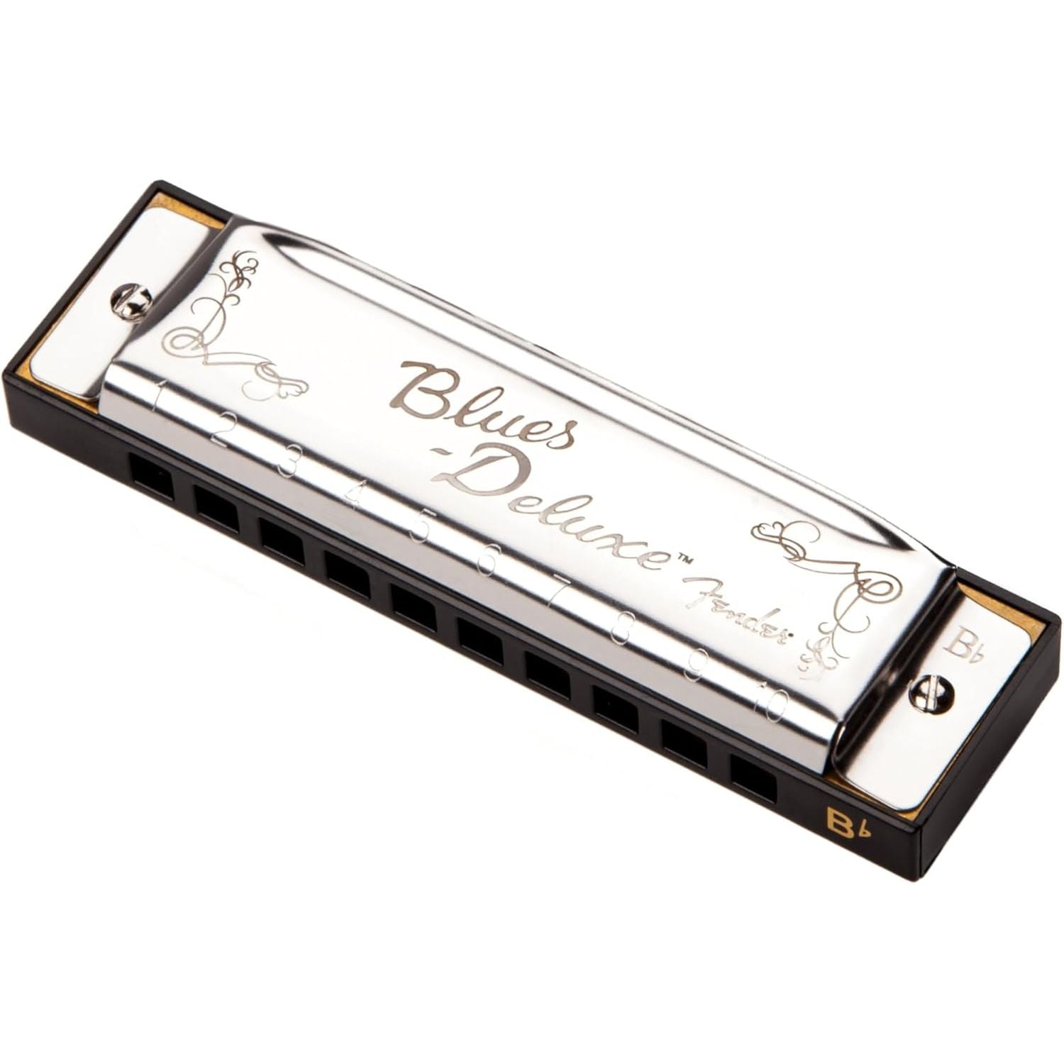 Buy now Fender Blues Deluxe Harmonica, Stocking Stuffers, Guitar Accessories, Pack of 7 with case (Keys C, G, A, D, F, E, B Flat) Pack of 1 Key of Bb at indiglob india