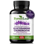 ForestLeaf Glucosamine Chondroitin MSM Joint Supplement Complex - 1200mg - 120 Caps