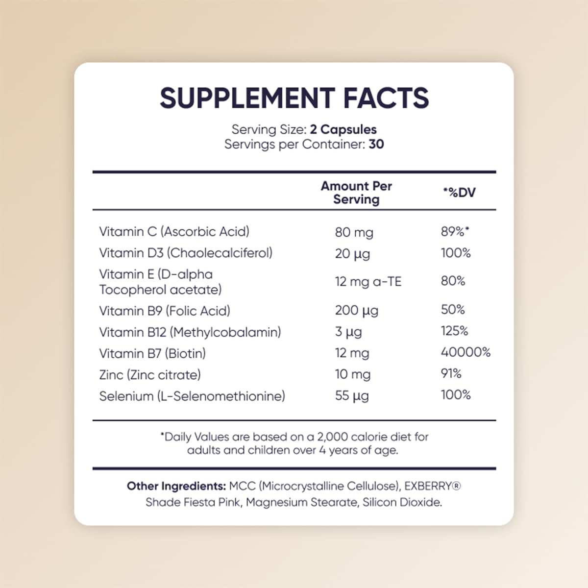 Moerie Ultimate Hair Boost Supplements for Women & Men - Hair, Skin, Nails Vitamins with Biotin & Minerals for Hair Health - Thicker Hair - 60 Capsules