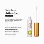 Kiss Lash Adhesive, Lash Glue, 24hr Strip Eyelash Adhesive, Clear, Includes Lash Adhesive, Long Lasting Wear, Can Be Used with Strip Lashes and Lash Clusters