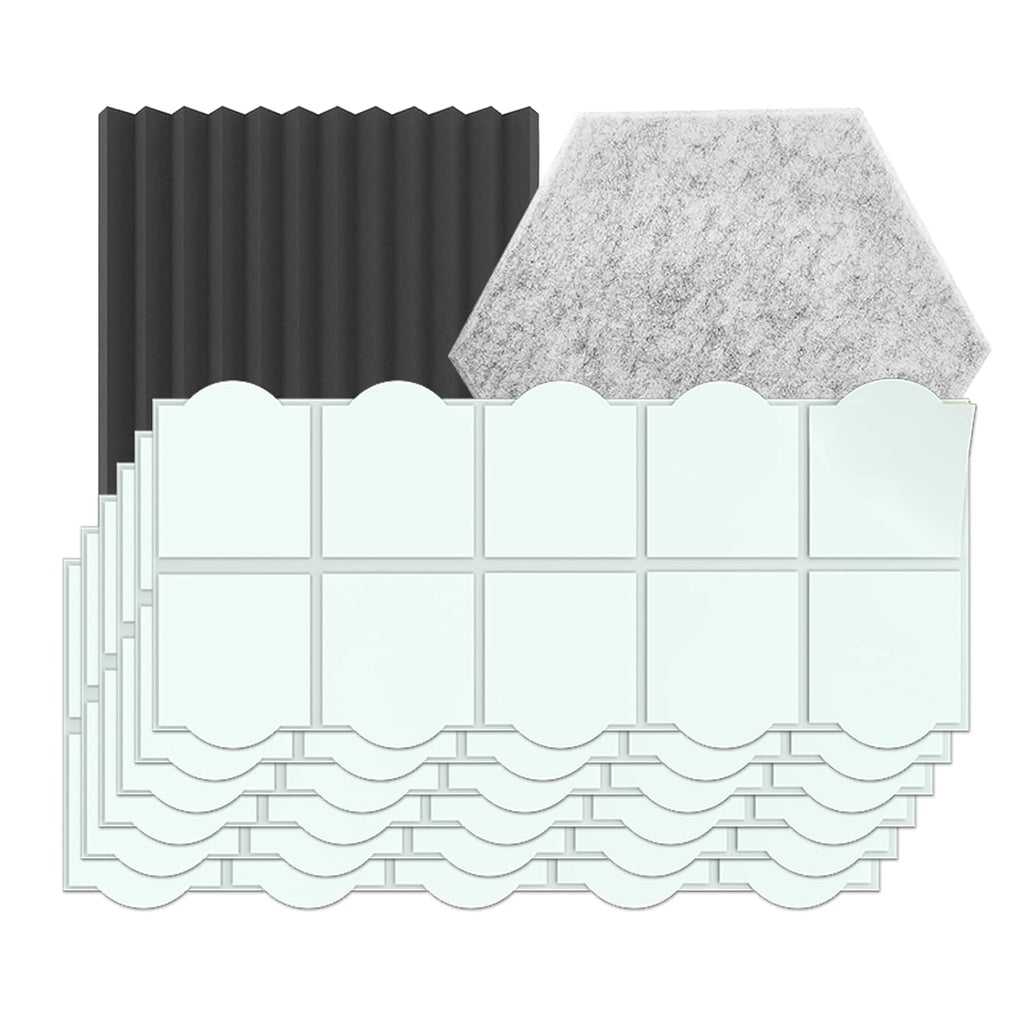 Buy now EGINO 120 Pack Double-Sided Adhesive Tape for Acoustic Soundproofing Foam Panels Strong Pad Mounting, Heavy Duty Wall Adhesive Squares at indiglob india