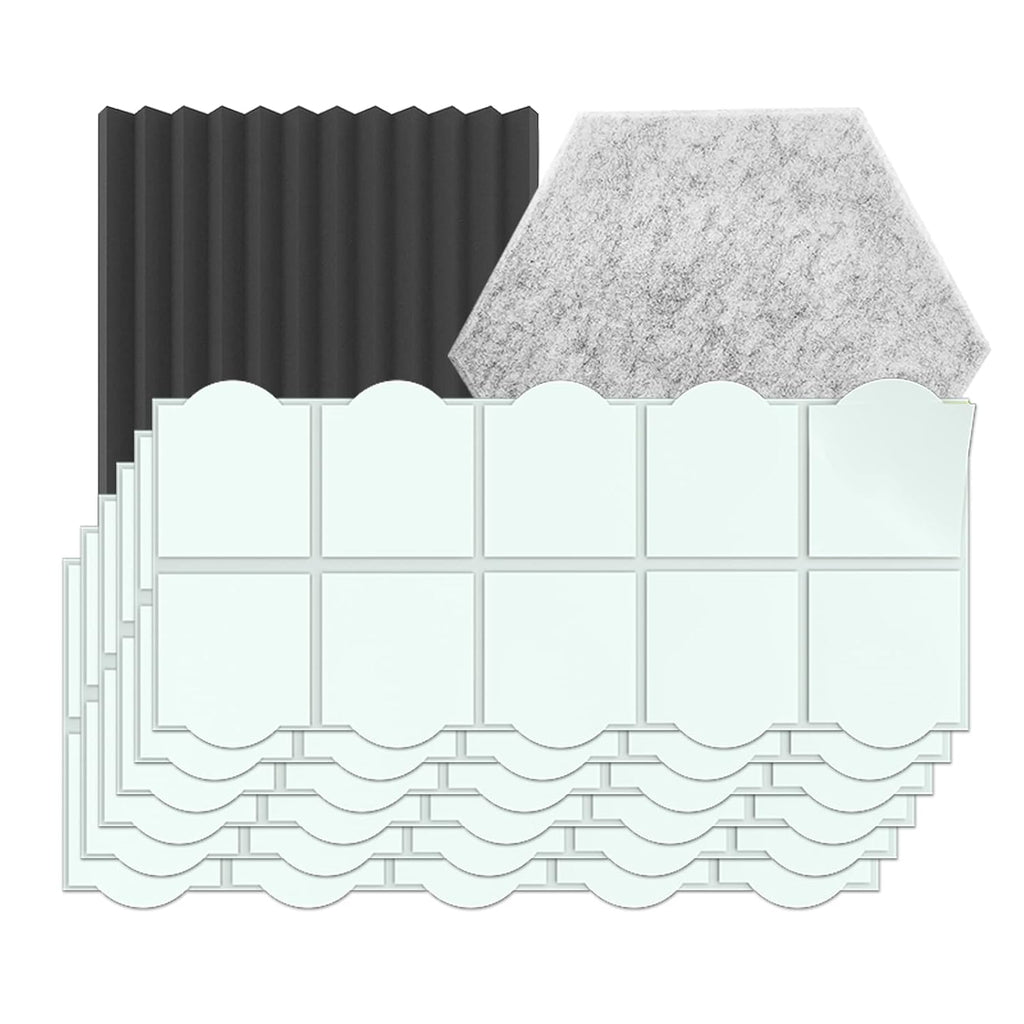 Buy now EGINO 120 Pack Double-Sided Adhesive Tape for Acoustic Soundproofing Foam Panels Strong Pad Mounting, Heavy Duty Wall Adhesive Squares 120 at indiglob india
