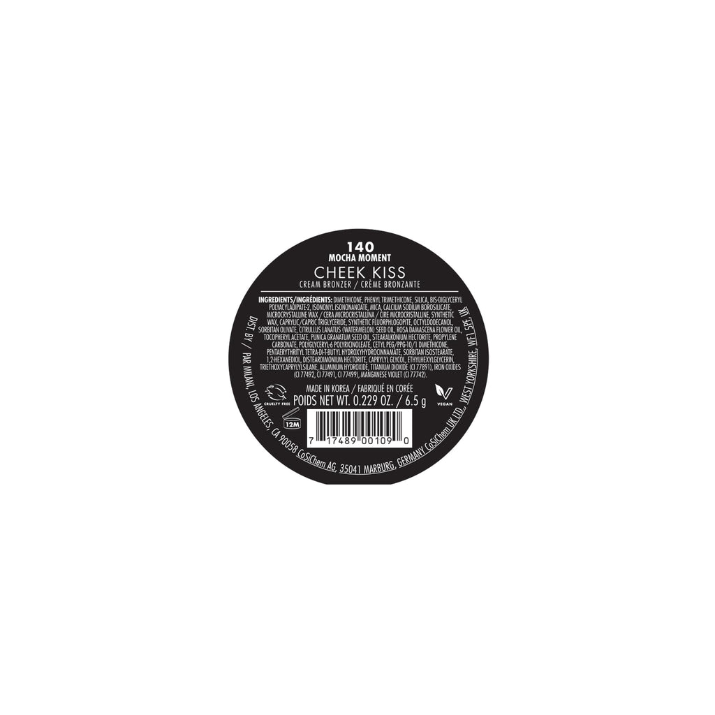 Milani Cream Bronzer, Cheek Kiss Cream Bronzer - Mocha Moment | Ultra-Blendable & Buildable Sun-Kissed Color. Infused With Nourishing & Hydrating Fruit Extracts. Made In Korea. Cruelty-Free