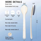 Extendable Silicone Back Scrubber-17.5"-32",4X Firm Exfoliation