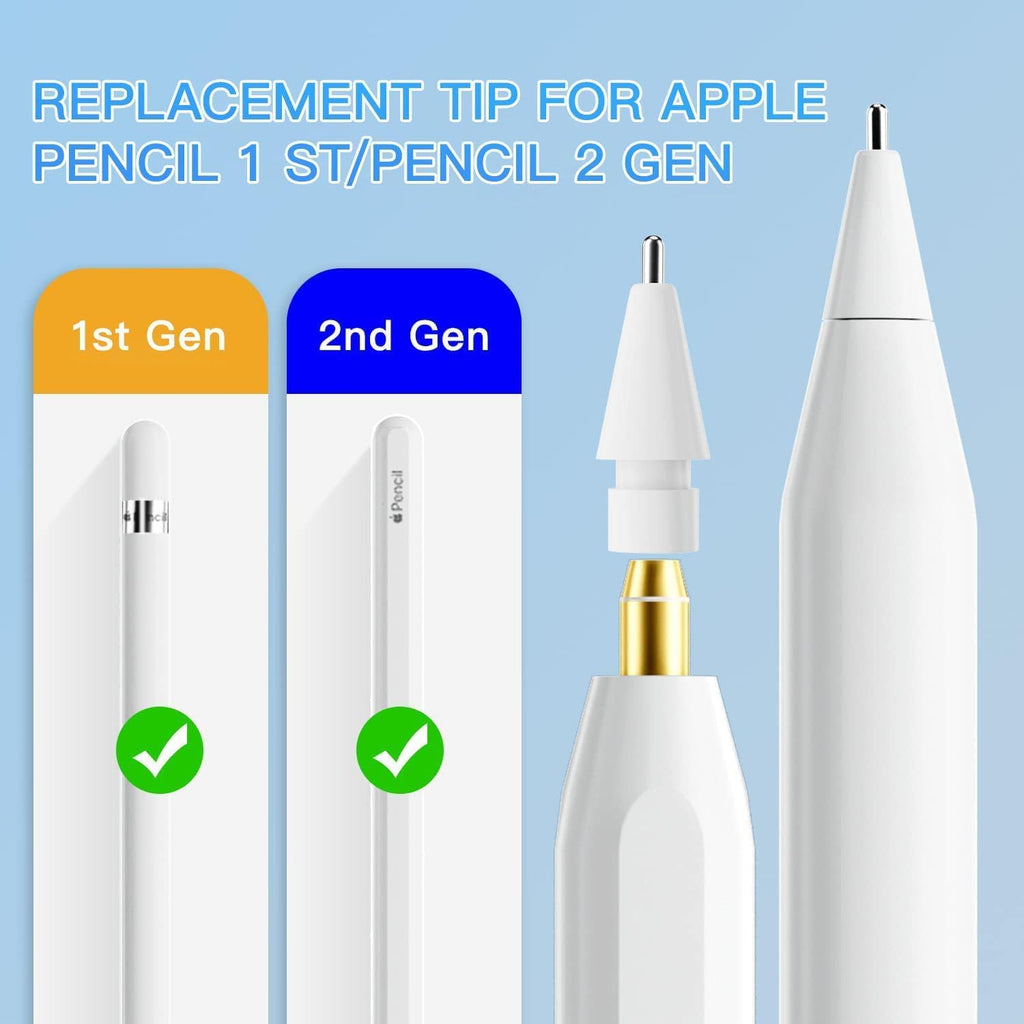 Buy now Replacement Tips Compatible with Apple Pencil 2 Gen ipad Pro Pencil - iPencil Nib for ipad Pencil 1 st/Pencil 2 Gen (3 Pack-White) at indiglob india