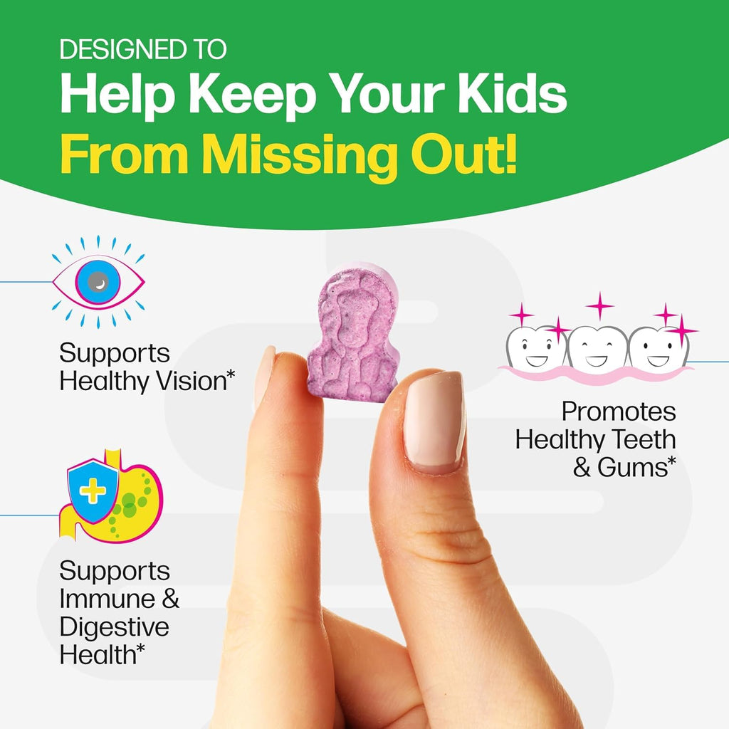 Culturelle Kids Multivitamin + Probiotic Chewable, Ages 3+, 50 Count | From the #1 Pediatrician-Recommended Brand± Promotes Digestive, Oral, Immune Health* with 11 Vitamins & Minerals, Fruit Punch