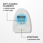 Buy now REACH Ultraclean Dental Floss, Mint, Plaque Remover for Teeth, Shred Resistant, Waxed, Easy on Gums & Teeth, Mint, Oral Care, PFAS Free, for Adults & Kids, 1 Pack, 30 yd at indiglob india