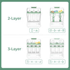 Momcozy 3-Layers Large Capacity Bottle Sterilizer and Dryer, Pump Part Mode