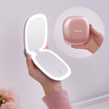Buy now Mocado Compact LED Magnifying Makeup Mirror 4â€³ â€“ 1X/10X Double-Sided Dimmable Touch Mirror | USB Rechargeable Portable Travel Cosmetic (Rose Gold) Rose Gold at indiglob india