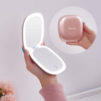 Buy now Mocado Compact LED Magnifying Makeup Mirror 4â€³ â€“ 1X/10X Double-Sided Dimmable Touch Mirror | USB Rechargeable Portable Travel Cosmetic (Rose Gold) Rose Gold at indiglob india