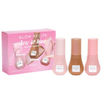 Buy now Glow Recipe Skin Care Set, Dew & Hues Must-Haves - Limited Edition Travel Size Gift Set with Niacinamide Dew Drops, Hue Drops Sun Glow & Rosy Glow (15ml Trio) at indiglob india