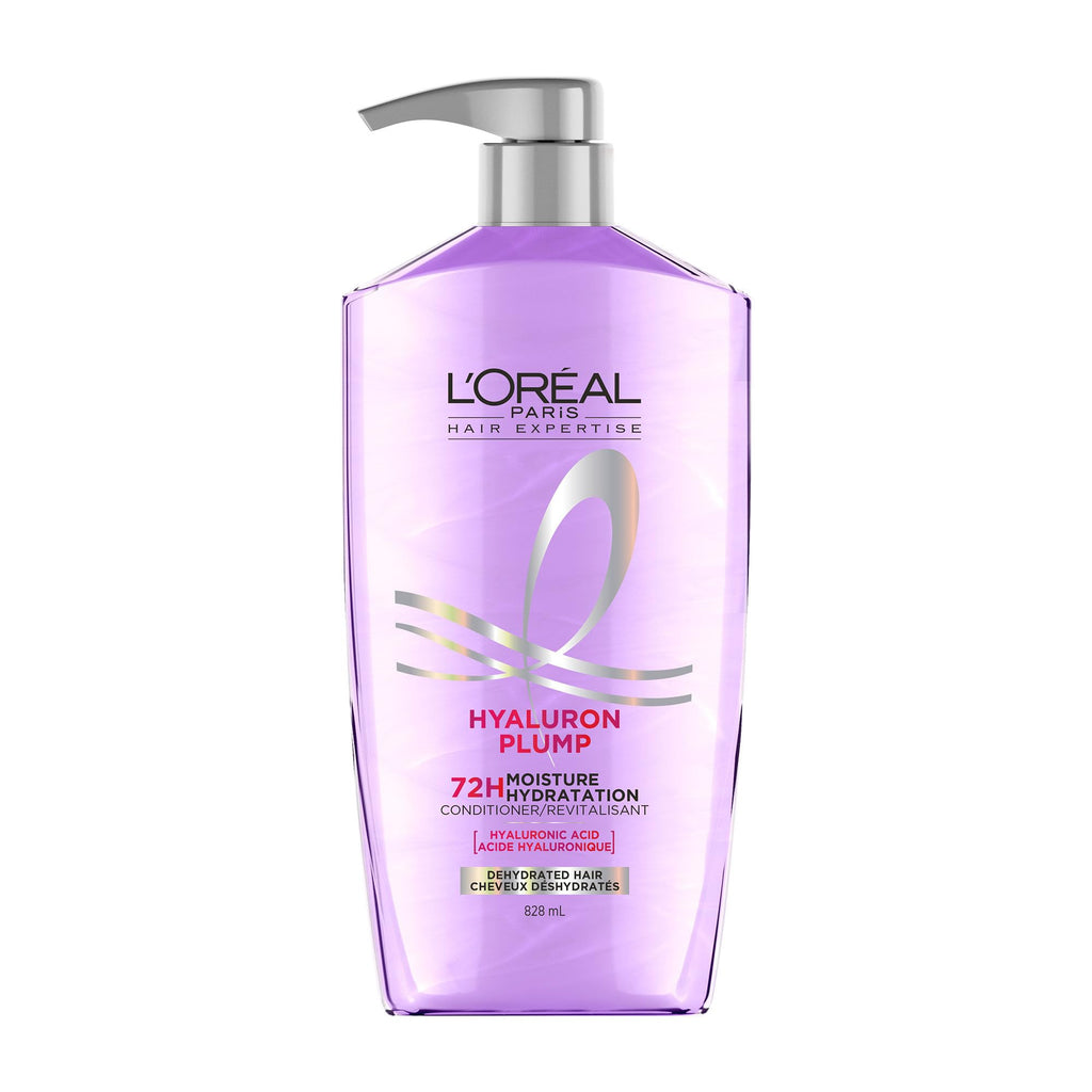 L'Oreal Paris Elvive Hyaluron Plump Hydrating Conditioner for Dehydrated, Dry Hair Infused with Hyaluronic Acid Care Complex, Paraben-Free, 26.5 Fl Oz