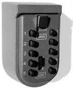 Key Lock Box for Outside Wall Mount, Waterproof Spare Key Storage Box, 10-digits Combination Lockbox Push Button Key Keeper Box for Home Indoor & Outdoor Realtors Landlord Property Management